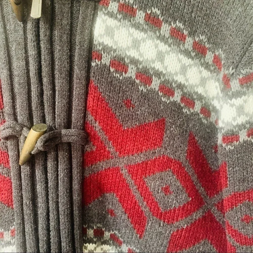 Buffalo David Bitton Aztec Sweater Hooded Jacket